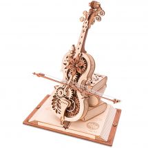 Puzzle meccanico 3D in legno - ROKR - Carillon - Magia del violoncello
