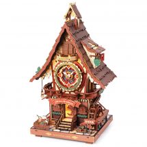 Puzzle meccanico in legno 3D - ROKR - Orologio a cucù