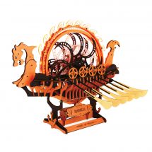 Puzzle meccanico in legno 3D - ROKR - Nave drago vichinga