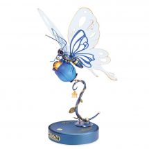 Puzzle meccanico 3D - ROKR - Farfalla meccanica blu