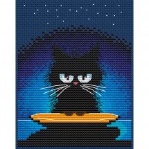 kit ricamo a punto croce - RTO - Gatto nero 1