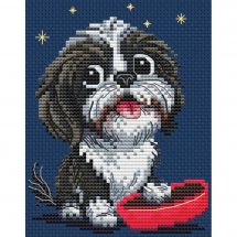 kit ricamo a punto croce - RTO - Cane e la sua ciotola