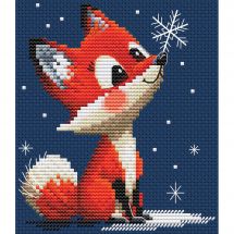 kit ricamo a punto croce - RTO - Fiocco di neve - Volpe