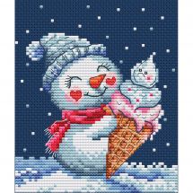 kit ricamo a punto croce - RTO - Dolcetto innevato
