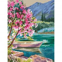 kit ricamo a punto croce - RTO - Mattina rosa