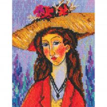 kit ricamo a punto croce - RTO - Ritratto di donna 2