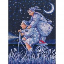 kit ricamo a punto croce - RTO - Quando cala la notte