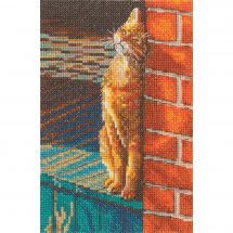 kit ricamo a punto croce - RTO - Gatto giocherellone