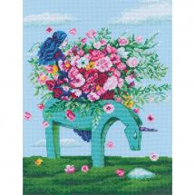 kit ricamo a punto croce - RTO - Nuvola magica dell'unicorno