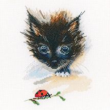 Kit Punto Croce - RTO - Coccinella e gatto