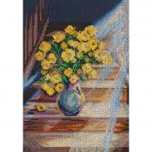 kit ricamo a punto croce - RTO - Mazzo di fiori gialli