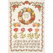 Kit Punto Croce - Thea Gouverneur - Alfabeto di rose