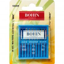 Aghi per macchine da cucire - Bohin - 10 aghi assortiti standard 90/100 - 70/80/90/ - 75/90