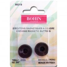 Bottoni a pressione - Bohin - 2 bottoni magnetici a cucire
