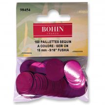 Perline e paillettes - Bohin - Paillettes sequin 15 mm - Rosa