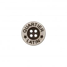 Bottoni a 4 fori - Union Knopf by Prym - Set di 4 bottoni in metallo - 16 mm argento antico