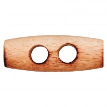 Pulsanti del tunnel - Union Knopf by Prym - Set di 2 bottoni in legno - 41 mm crema