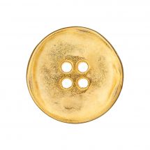 Bottoni a 4 fori - Union Knopf by Prym - Set di 3 bottoni in metallo - 15 mm oro opaco
