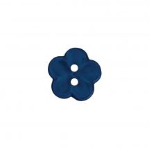Bottoni a 2 fori - Union Knopf by Prym - Set di 4 bottoni - fiore blu navy da 12 mm