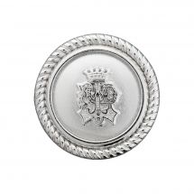 Bottoni di coda - Union Knopf by Prym - Set di 3 bottoni in metallo - 15 mm argento