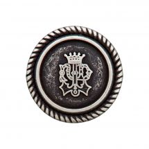 Bottoni di coda - Union Knopf by Prym - Set di 3 bottoni in metallo - 15 mm argento antico