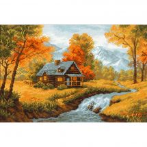Kit Punto Croce - Riolis - Vista di autunno