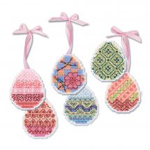 Kit di ornamenti da ricamare - Riolis - Uova di Pasqua
