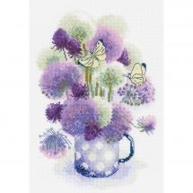 Kit Punto Croce - Riolis - Allium porpora