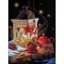 Kit Punto Croce - Riolis - L'ora del tè d'inverno