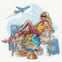 Kit Punto Croce - Riolis - Vita da jet-set