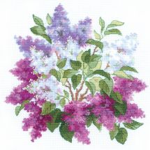 Kit Punto Croce - Riolis - Fiori di lillà