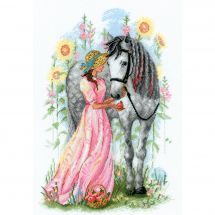 Kit Punto Croce - Riolis - Cavaliere