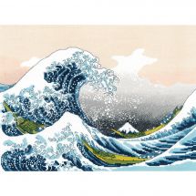 kit ricamo a punto croce - Riolis - La grande onda di Kanagawa, Hokusai