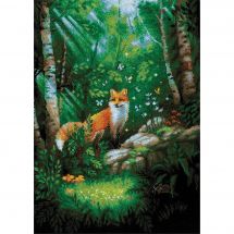 kit ricamo a punto croce - Riolis - Volpe nella foresta