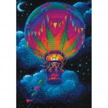 kit ricamo a punto croce - Riolis - Mongolfiera