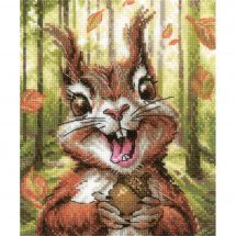 kit ricamo a punto croce - Riolis - Delizie alle noci