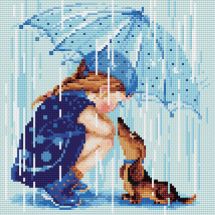 Kit ricamo diamante - Riolis - Sotto il mio ombrello