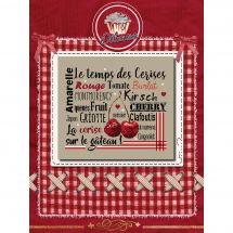 Foglio di punto croce - Isabelle Haccourt Vautier - Ciliegia ciliegia
