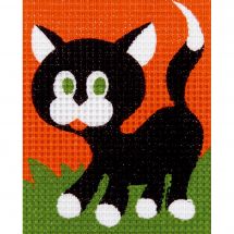 Kit di tela per bambini - Vervaco - Il gattino