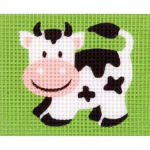 Kit di tela per bambini - Vervaco - Mucca