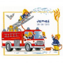 Kit Punto Croce - Vervaco - Dai vigili del fuoco