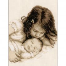 Kit Punto Croce - Vervaco - Bambino e sua sorella