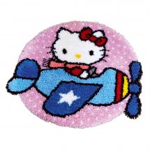 Kit tappeto a punto smirne - Vervaco - Hello Kitty pilota