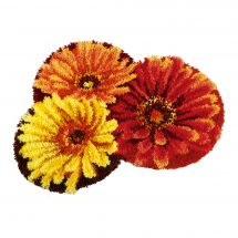 Kit tappeto a punto smirne - Vervaco - Tappeto di fiori