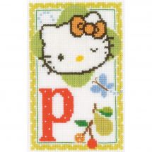 kit ricamo a punto croce - Vervaco - Hello Kitty lettera P