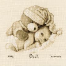 Kit Punto Croce - Vervaco - Bambino con orsacchiotto