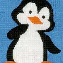 Kit di tela per bambini - Vervaco - Pingouino