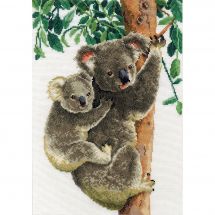 kit ricamo a punto croce - Vervaco - Koala con bambino
