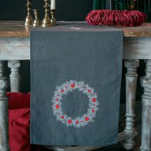 Kit runner da ricamare - Vervaco - Decorazioni di natale