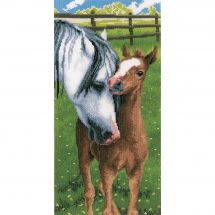Kit Punto Croce - Vervaco - Cavallo con il suo puledro
